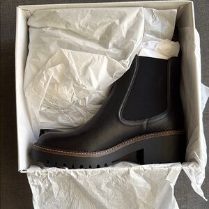 Nordstrom Miah Water resistant Chelsea Lug boot.